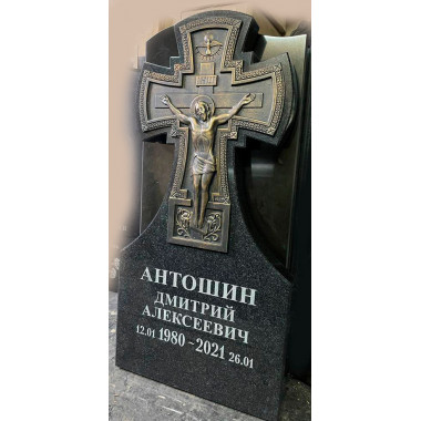 Крест-накладка на памятник №1